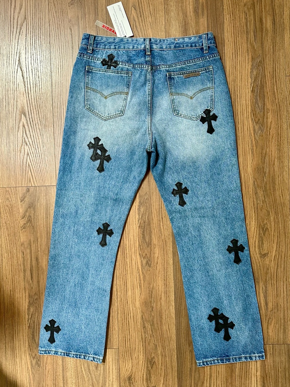 Chrome Hearts x Lemandik Embellished Cross Jeans - Picture 4 of 6